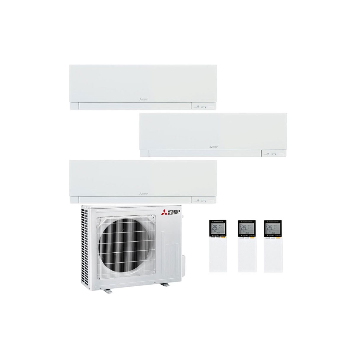 CONDIZIONATORE MITSUBISHI KIRIGAMINE ZEN TRIAL SPLIT 7000+9000+15000 BTU INVERTER R32 MXZ-3F68VF A++ WIFI