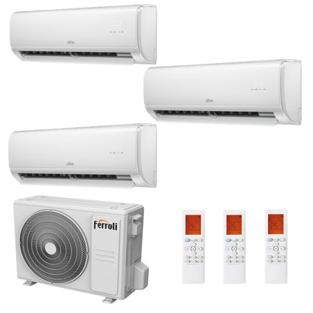 CONDIZIONATORE FERROLI GIADA S TRIAL SPLIT 9000+9000+9000 BTU INVERTER R32 21-3 A++ WIFI