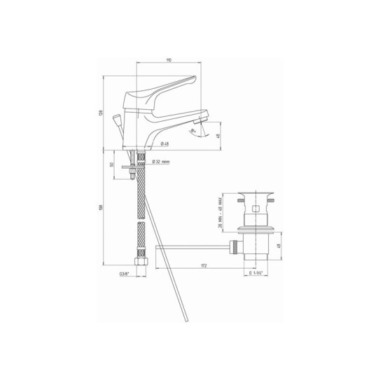 SET MISCELATORI PAINI PILOT LAVABO BIDET E DOCCIA ESTERNO CROMATO