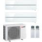 CONDIZIONATORE MITSUBISHI KIRIGAMINE STYLE BIANCO PERLA DUAL SPLIT 9000+9000 BTU INVERTER R32 MXZ-2F42VF A+++ WIFI