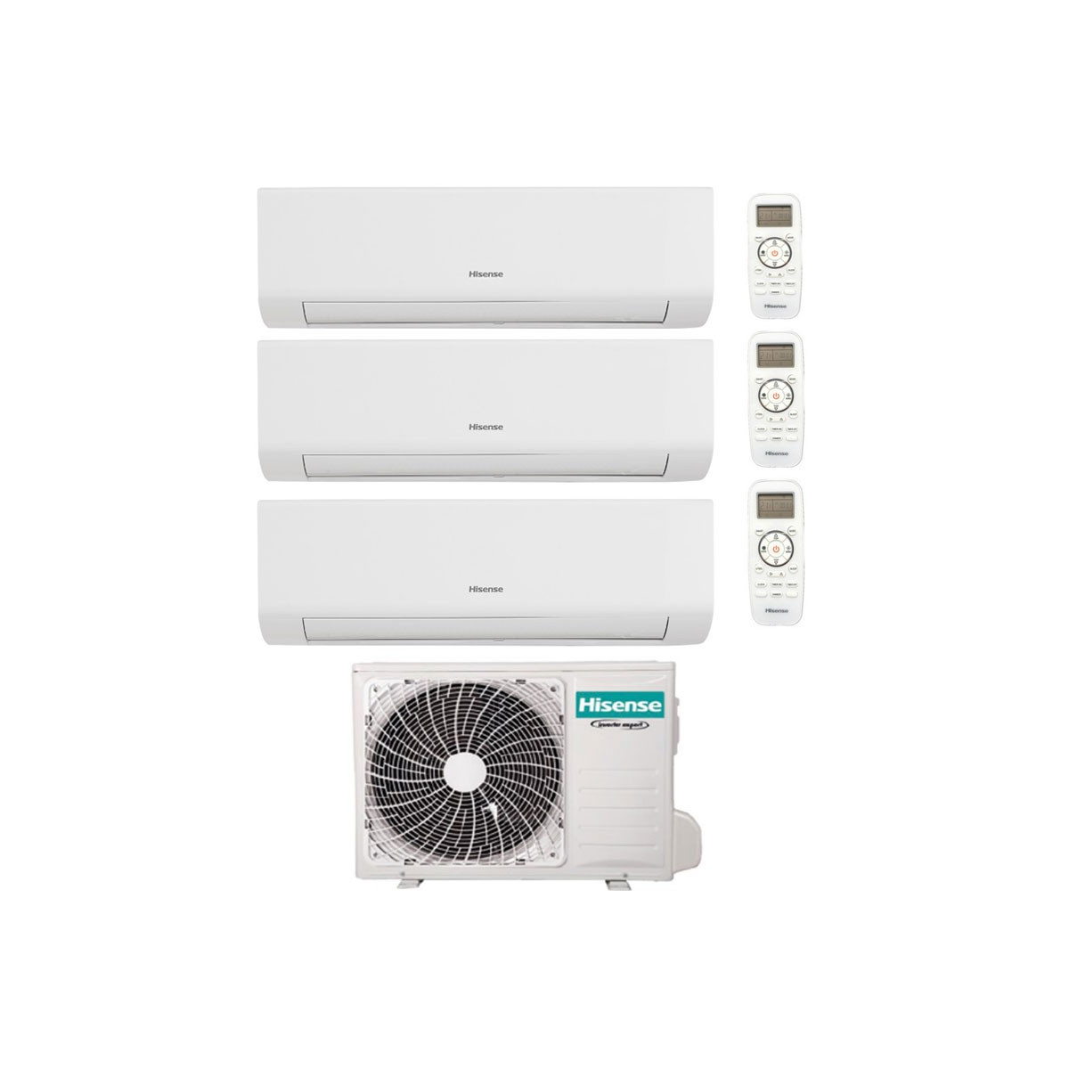 CONDIZIONATORE HISENSE ENERGY ULTRA TRIAL SPLIT 9000+12000+12000 BT...