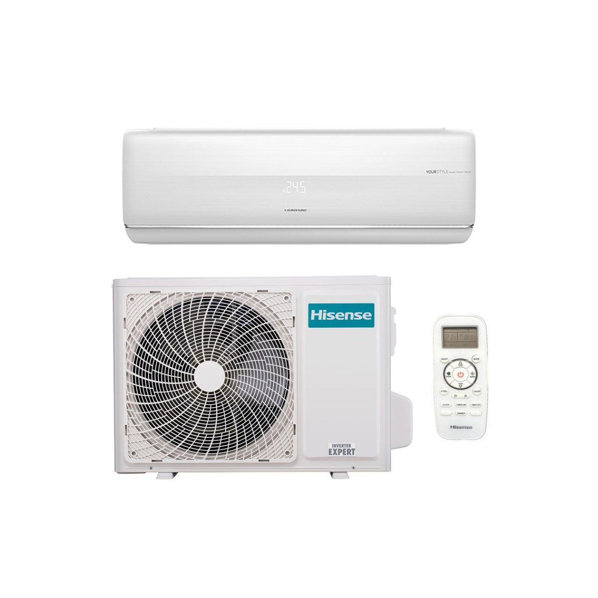 CONDIZIONATORE HISENSE FRESH MASTER MONOSPLIT 12000 BTU INVERTER R3...