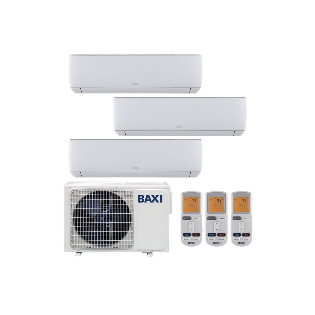 CONDIZIONATORE BAXI ASTRA TRIAL SPLIT 9000+9000+12000 BTU INVERTER ...