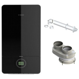 CALDAIA JUNKERS BOSCH CONDENS 7000i W NERA A CONDENSAZIONE 24 KW ME...