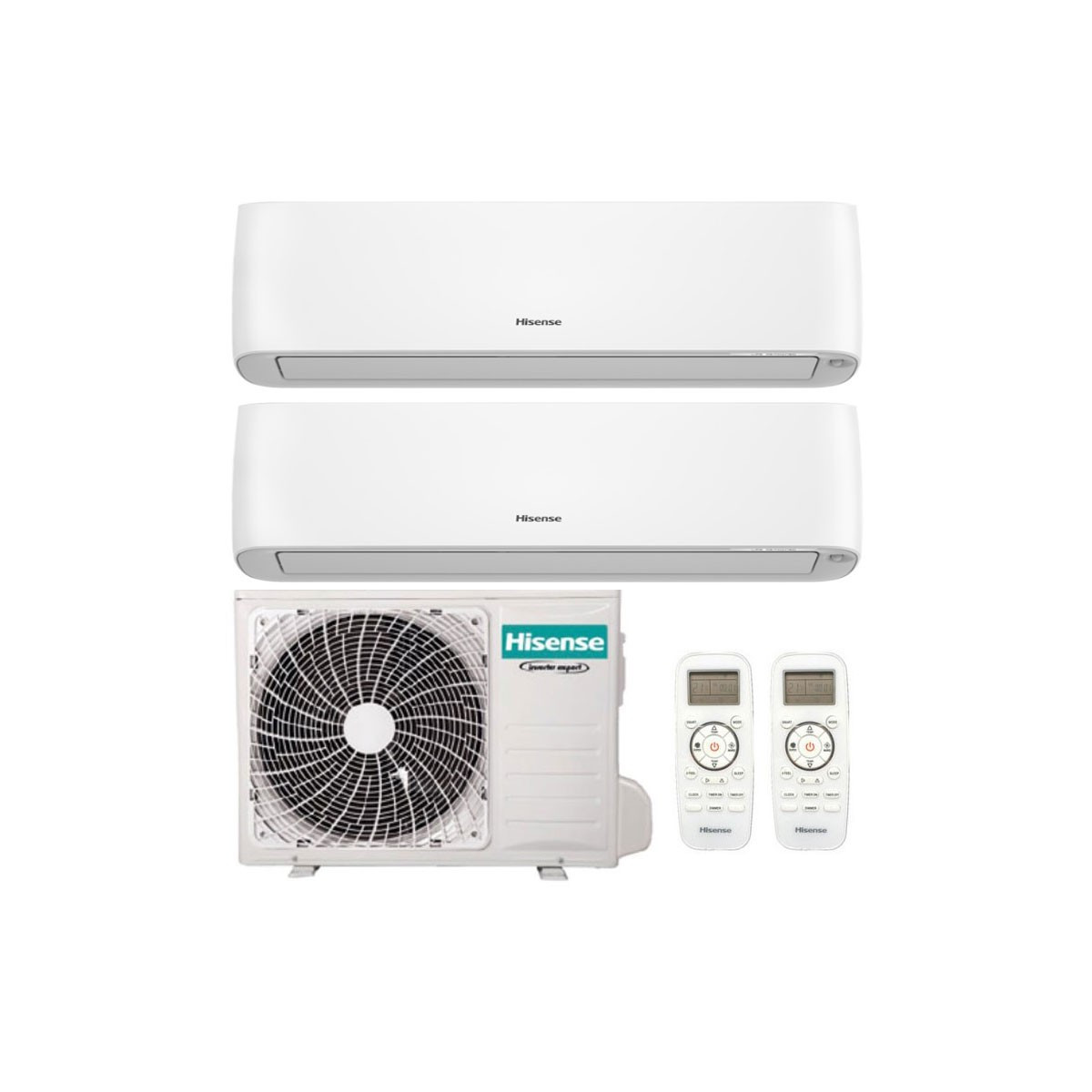 CONDIZIONATORE HISENSE ENERGY PRO PLUS DUAL SPLIT 9000+9000 BTU INV...