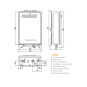 SCALDABAGNO FERROLI EXTERNO 16 NG CAMERA STAGNA 16 LT LOW NOX METANO