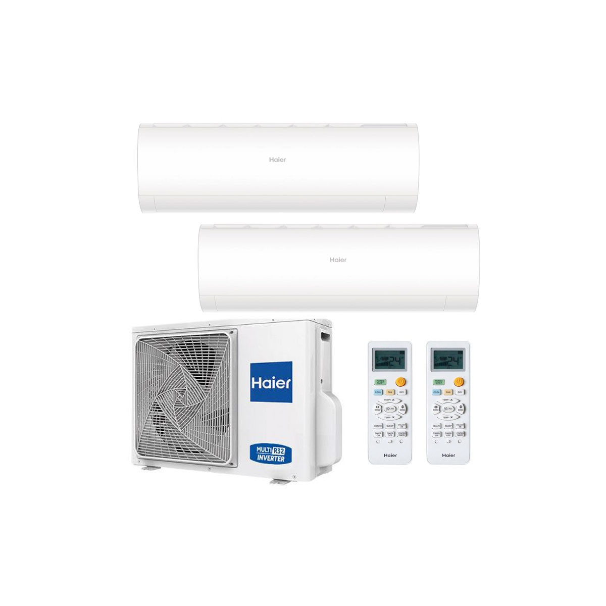 CONDIZIONATORE HAIER PEARL DUAL SPLIT 12000+12000 BTU INVERTER R32 2U50S2SM1FA A++ WIFI