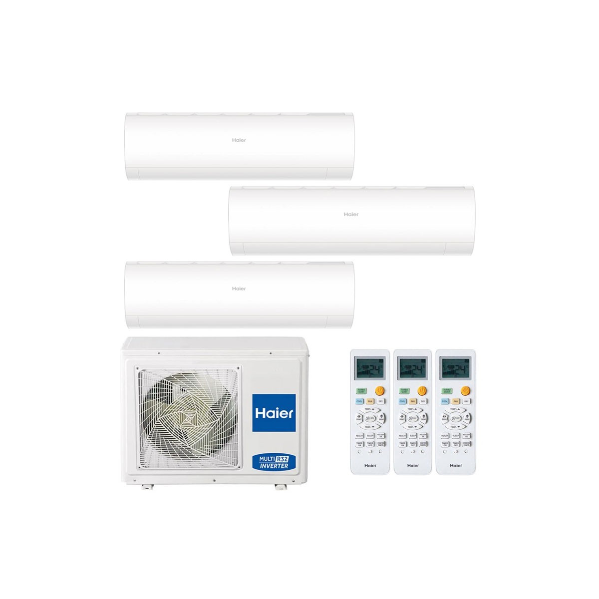 CONDIZIONATORE HAIER PEARL TRIAL SPLIT 7000+7000+7000 BTU INVERTER ...