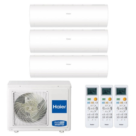 CONDIZIONATORE HAIER PEARL TRIAL SPLIT 7000+9000+12000 BTU INVERTER R32 3U70S2SR5FA A++ WIFI