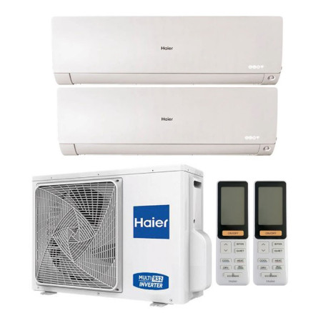 CONDIZIONATORE HAIER FLEXIS PLUS DUAL SPLIT 7000+9000 BTU INVERTER R32 2U40S2SM1FA A++ WIFI