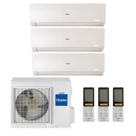 CONDIZIONATORE HAIER FLEXIS PLUS TRIAL SPLIT 7000+7000+9000 BTU INVERTER R32 3U70S2SR5FA A++ WIFI