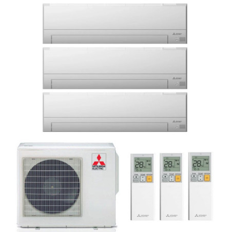 CONDIZIONATORE MITSUBISHI MSZ-BT TRIAL SPLIT 7000+12000+12000 BTU INVERTER R32 MXZ-3F54VF A+++ WIFI