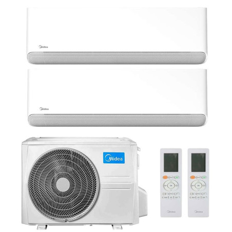 CONDIZIONATORE MIDEA BREEZELESS E DUAL SPLIT 9000+9000 BTU INVERTER...