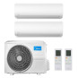 CONDIZIONATORE MIDEA EXTREME DUAL SPLIT 9000+9000 BTU INVERTER R32 ...