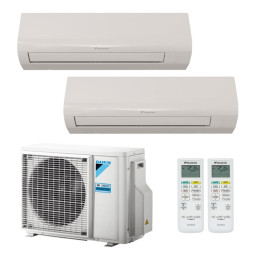 CONDIZIONATORE DAIKIN SENSIRA DUAL SPLIT 12000+12000 BTU INVERTER R...