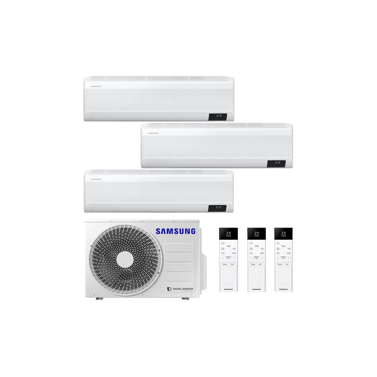 CONDIZIONATORE SAMSUNG WINDFREE ELITE TRIAL SPLIT 7000+7000+7000 BT...