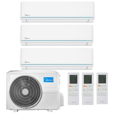 CONDIZIONATORE MIDEA EVOLUTION TRIAL SPLIT 9000+9000+9000 BTU INVER...