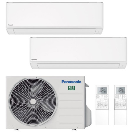 CONDIZIONATORE PANASONIC TZ DUAL SPLIT 7000+12000 BTU INVERTER R32 ...