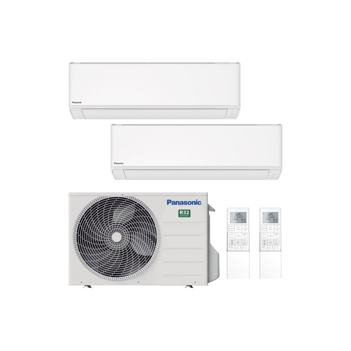 CONDIZIONATORE PANASONIC TZ DUAL SPLIT 7000+12000 BTU INVERTER R32 ...