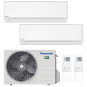 CONDIZIONATORE PANASONIC TZ DUAL SPLIT 7000+7000 BTU INVERTER R32 C...