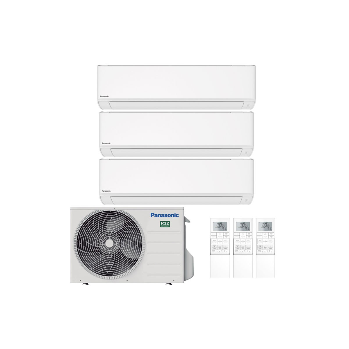 CONDIZIONATORE PANASONIC TZ TRIAL SPLIT 7000+7000+7000 BTU INVERTER...