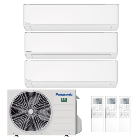 CONDIZIONATORE PANASONIC TZ TRIAL SPLIT 7000+9000+12000 BTU INVERTE...