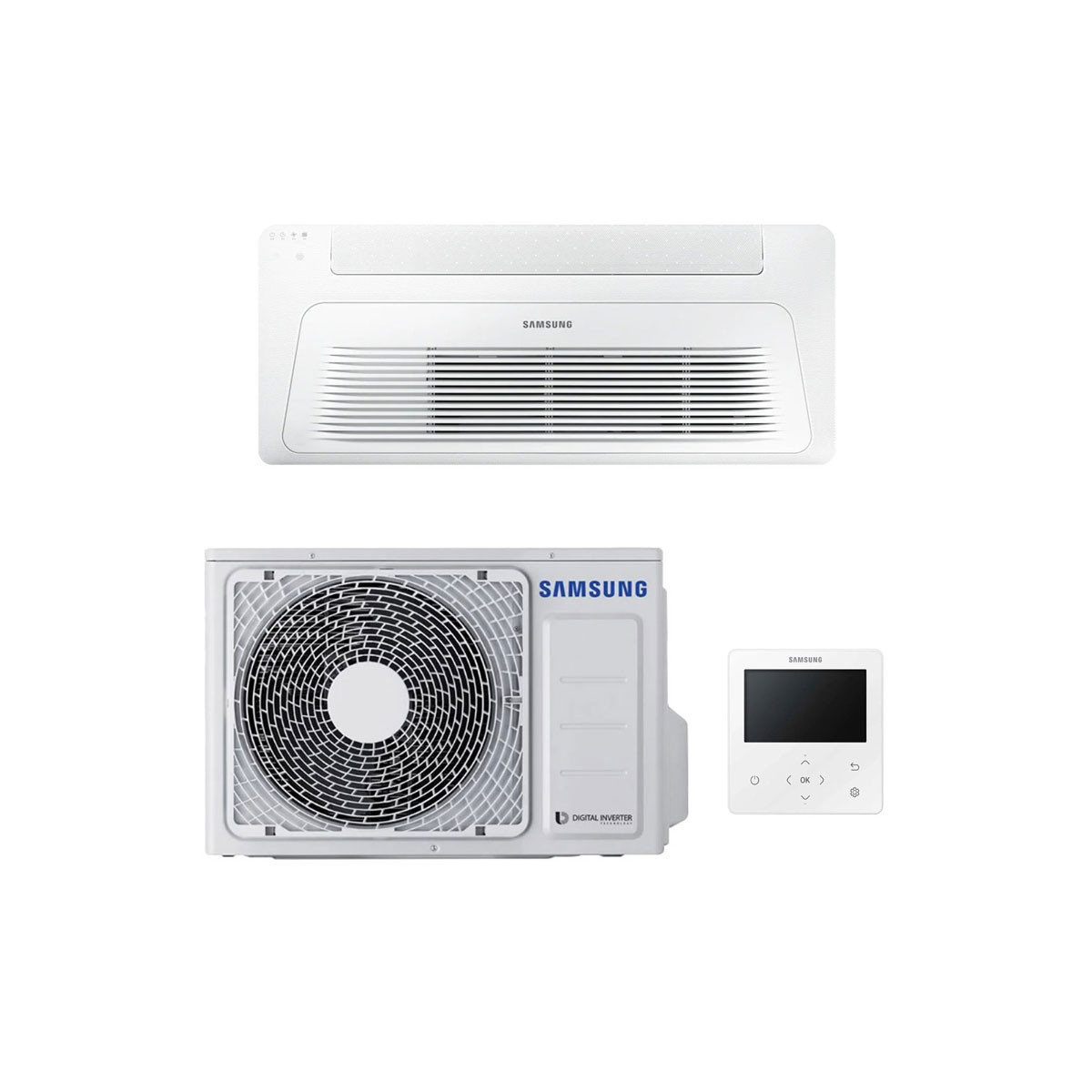 CONDIZIONATORE SAMSUNG CASSETTA A 1 VIA WINDFREE MONOSPLIT 9000 BTU...