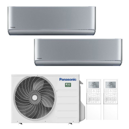 CONDIZIONATORE PANASONIC ETHEREA Z SILVER DUAL SPLIT 7000+7000 BTU ...