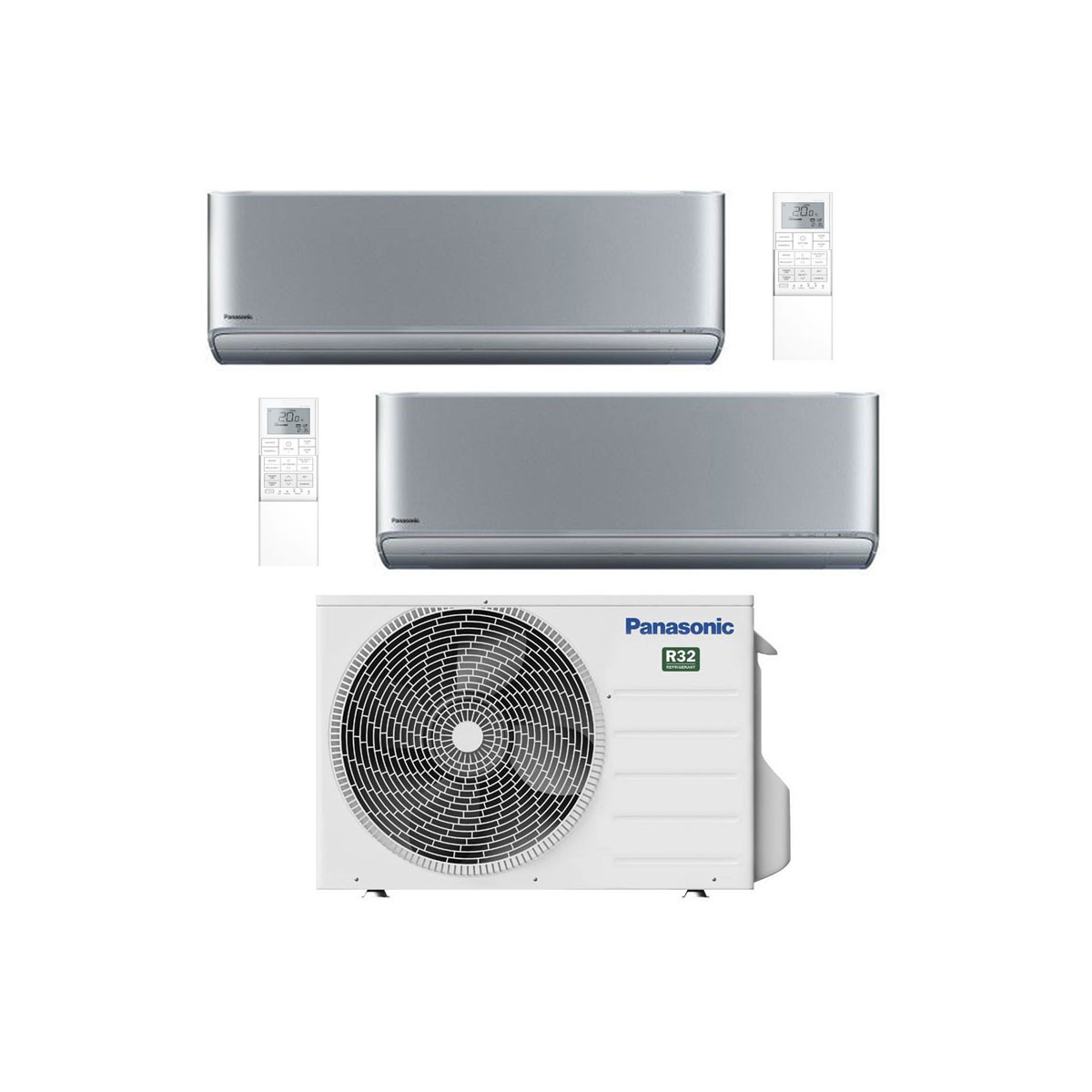 CONDIZIONATORE PANASONIC ETHEREA Z SILVER DUAL SPLIT 7000+12000 BTU...