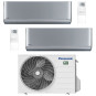 CONDIZIONATORE PANASONIC ETHEREA Z SILVER DUAL SPLIT 9000+9000 BTU ...