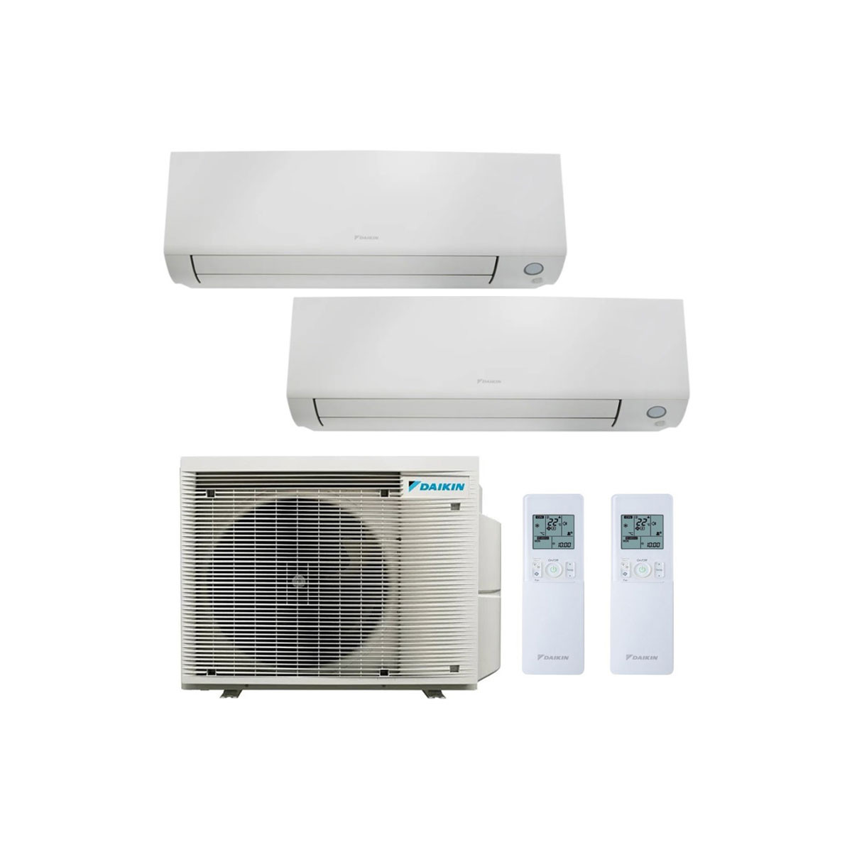 CONDIZIONATORE DAIKIN PERFERA ALL SEASONS DUAL SPLIT 5000+7000 BTU ...