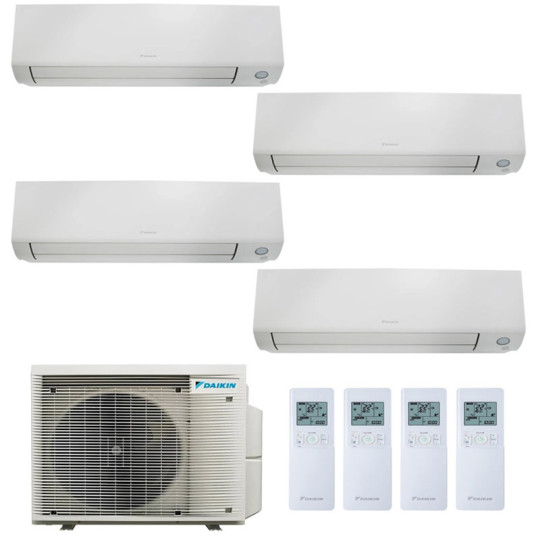 CONDIZIONATORE DAIKIN PERFERA ALL SEASONS QUADRI SPLIT 7000+7000+7000+12000 BTU INVERTER 4MXM80 A++ WIFI