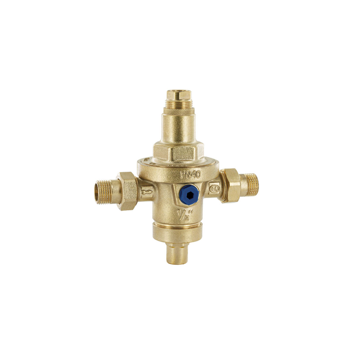 RIDUTTORE DI PRESSIONE PER ACQUA RIGAMONTI 0227 PN40 1/2" BOCCHETTONATO M IN OTTONE