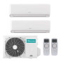 CONDIZIONATORE HISENSE ECOSENSE DUAL SPLIT 7000+9000 BTU INVERTER R...