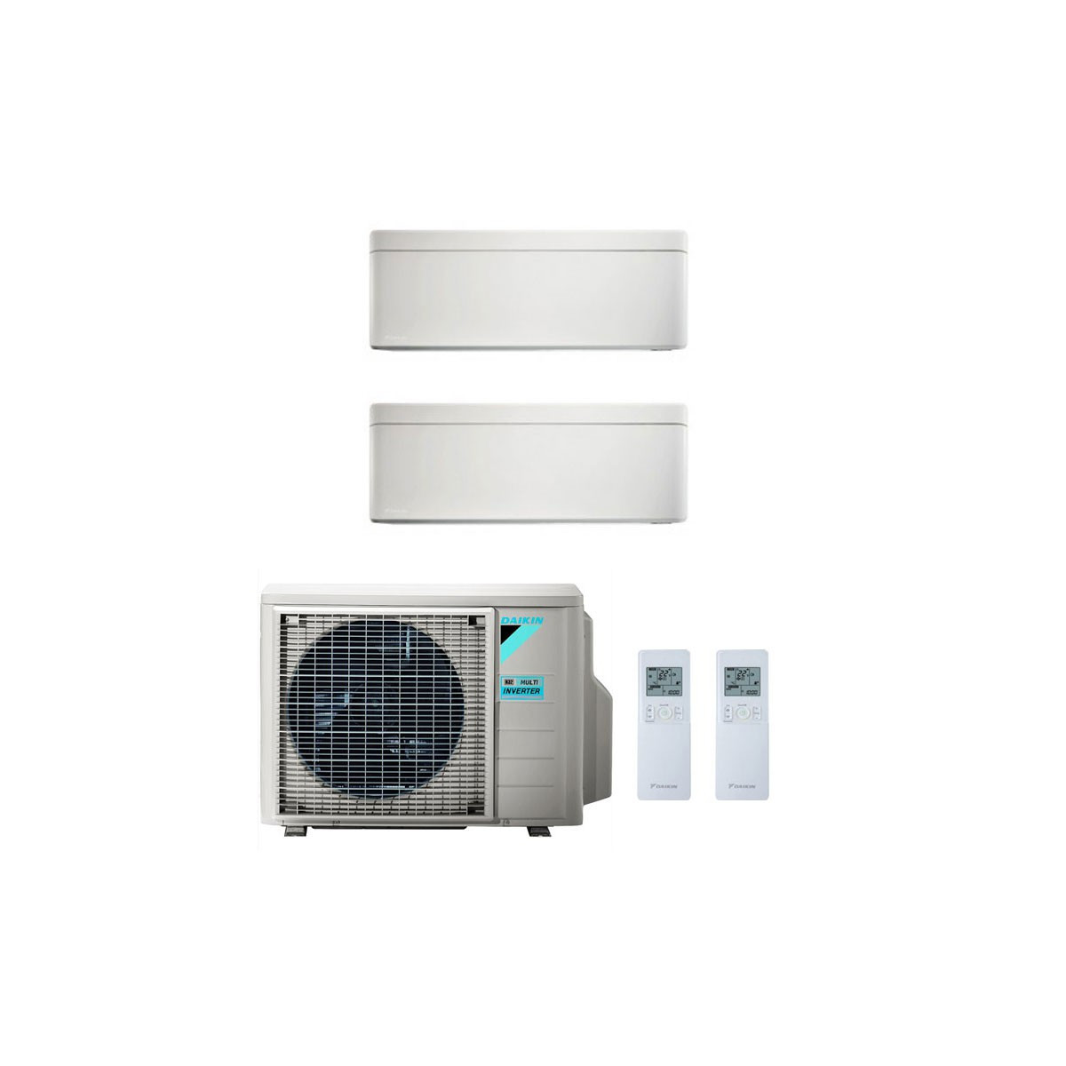 Condizionatore Daikin Stylish Bianco Dual Split 12000+12000 btu Inverter R32 2MXM50M A+++/A++ WIFI