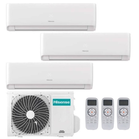 CONDIZIONATORE HISENSE ECOSENSE TRIAL SPLIT 7000+9000+18000 BTU INV...