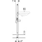 MODULO GEBERIT DUOFIX 111.432.00.2 PER LAVABO 112 CM IN ACCIAIO