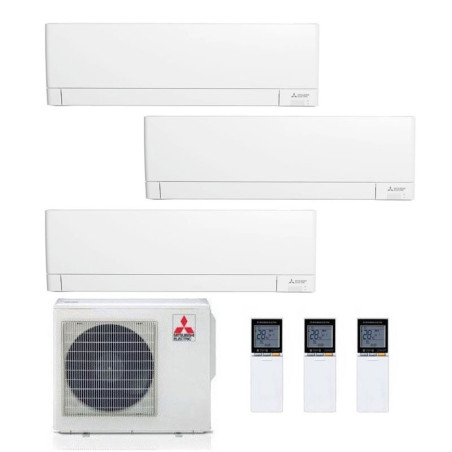 CONDIZIONATORE MITSUBISHI MSZ-AY TRIAL SPLIT 7000+7000+7000 BTU INVERTER R32 MXZ-3F68VF A++ WIFI