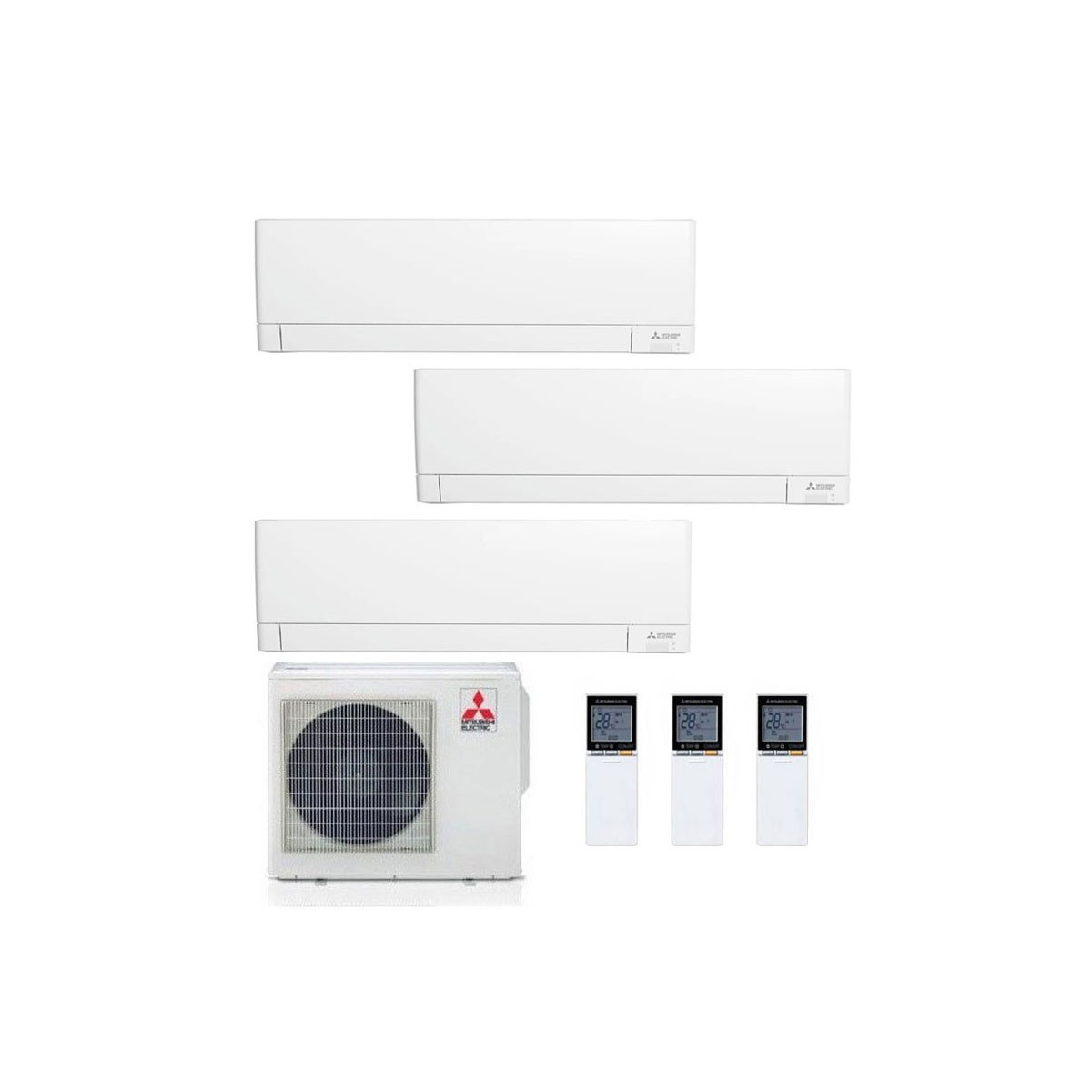 CONDIZIONATORE MITSUBISHI MSZ-AY TRIAL SPLIT 7000+7000+7000 BTU INVERTER R32 MXZ-3F68VF A++ WIFI